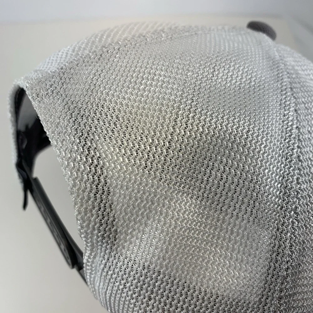 ARIAT Hat Gray White Mesh Adjustable Snapback OSFM Structured Baseball Cap